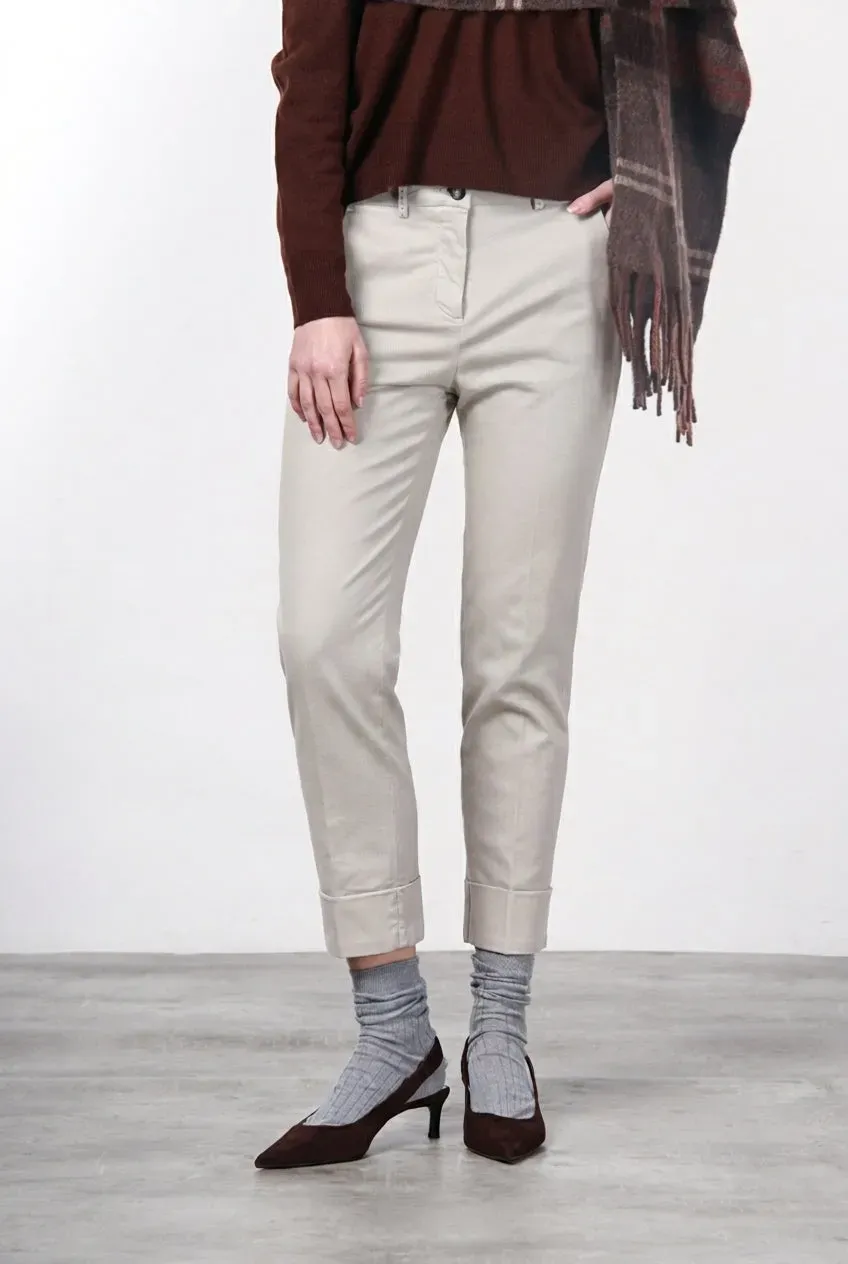 Mason's New York Carrot chino donna sabbia lana