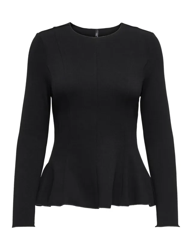 ONLY Onlkenya top peplum scollo rotondo elegante