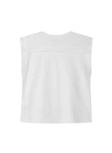 Pepe Jeans Gelu T-Shirt bambina 10 anni senza maniche pizzo