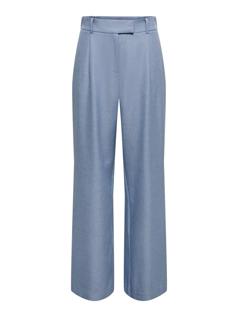ONLY Onllinda HW pantaloni donna grigio scuro mélange vita alta