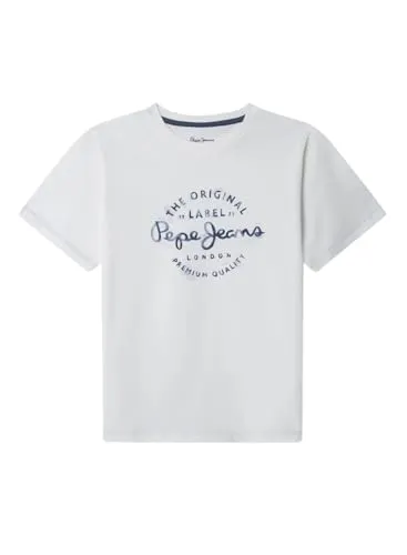Pepe Jeans Beckett T-Shirt Bambino Cotone Vestibilità Regolare