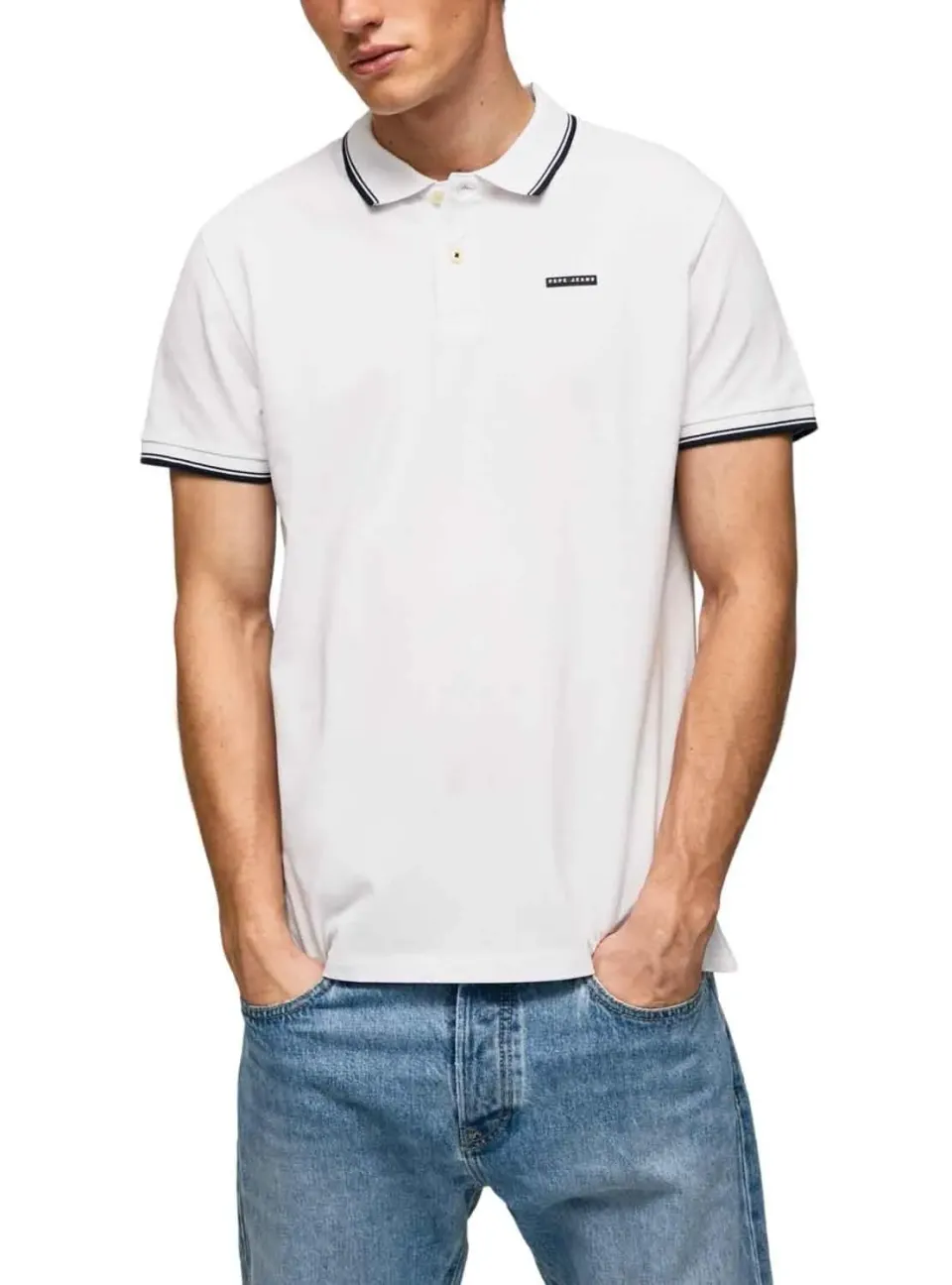 Pepe Jeans Piping Polo L uomo cotone righe