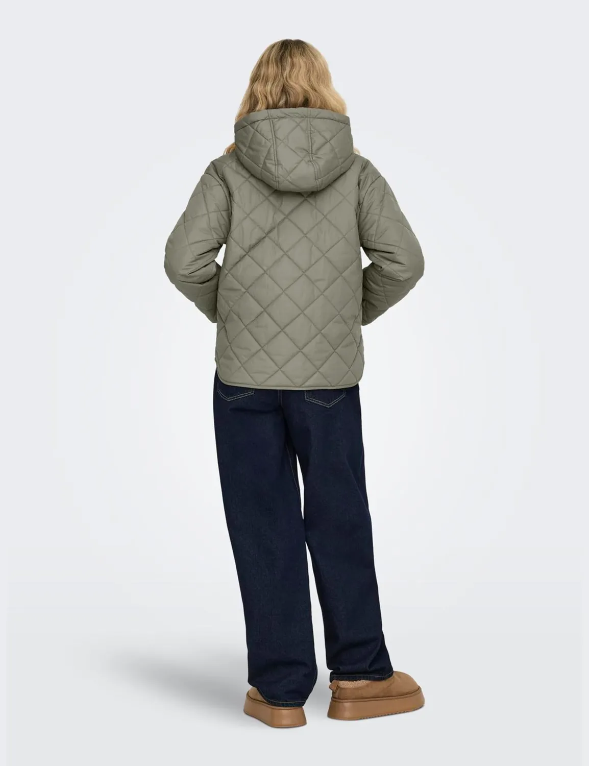 ONLY Onljuliet Quilted Hood giacca trapuntata XS oliva