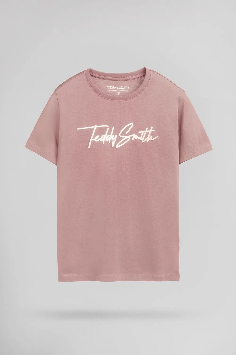 Teddy Smith T-Evan MC JR t-shirt bambino rosa wood rose