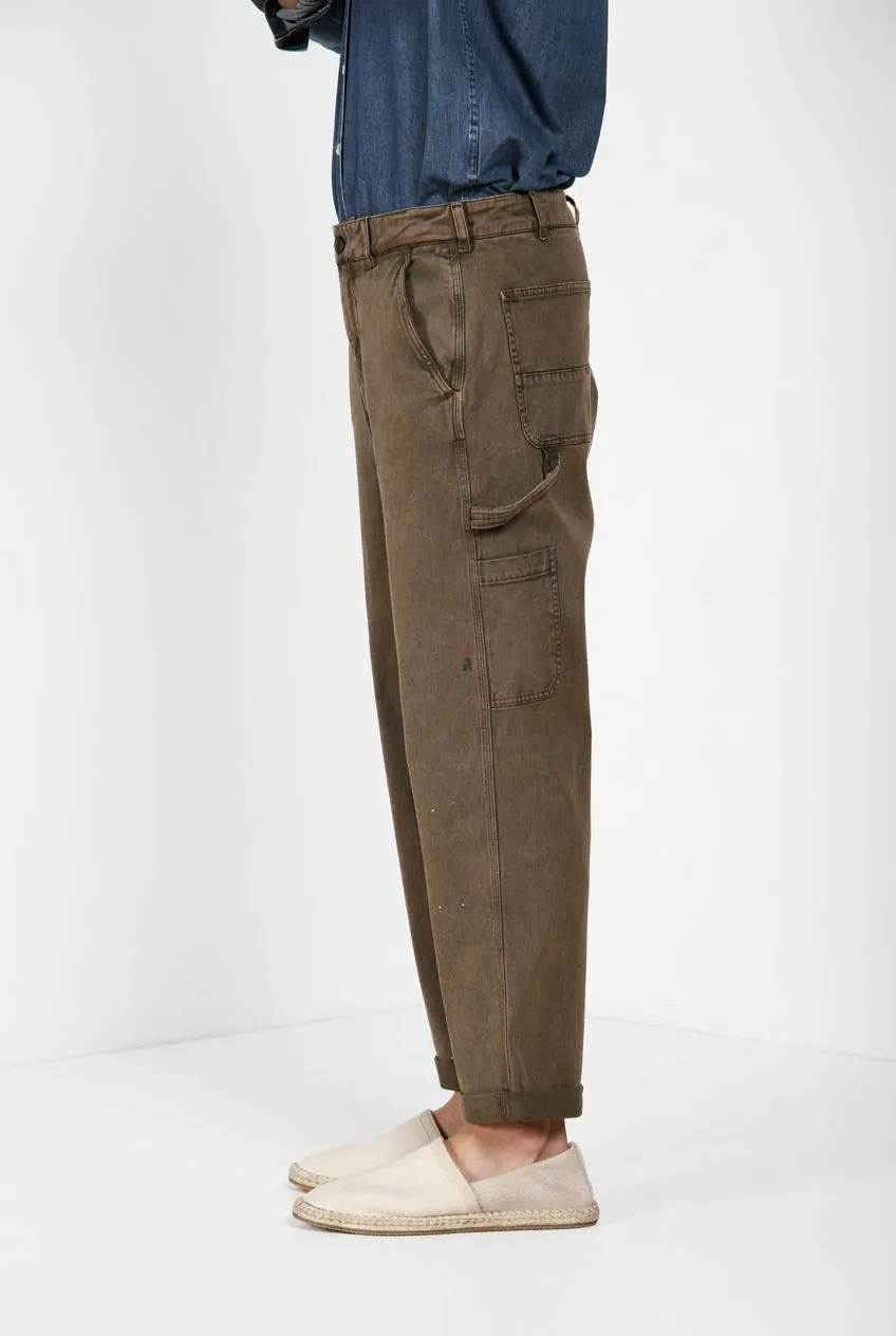 Mason's Dallas M74 pantalone cargo verde relaxed bull