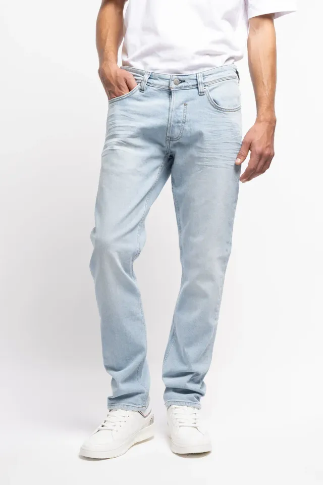 Teddy Smith Reg jeans uomo dritto bleached L32