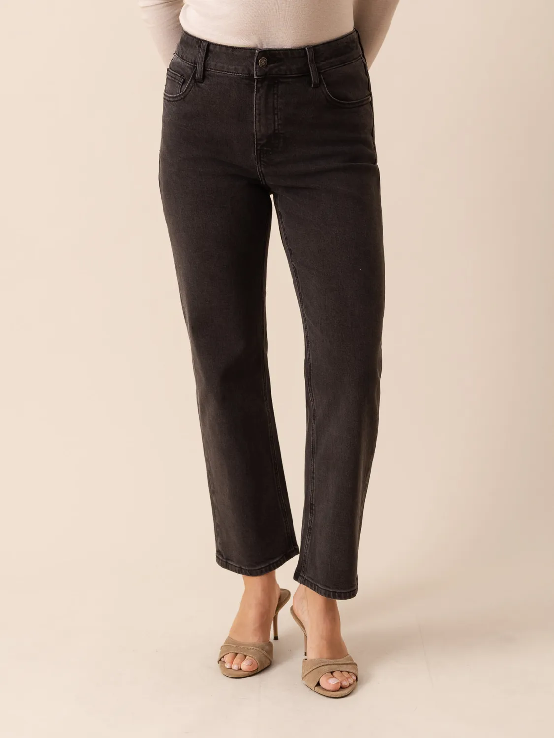 Oraije Solange jeans dritti neri