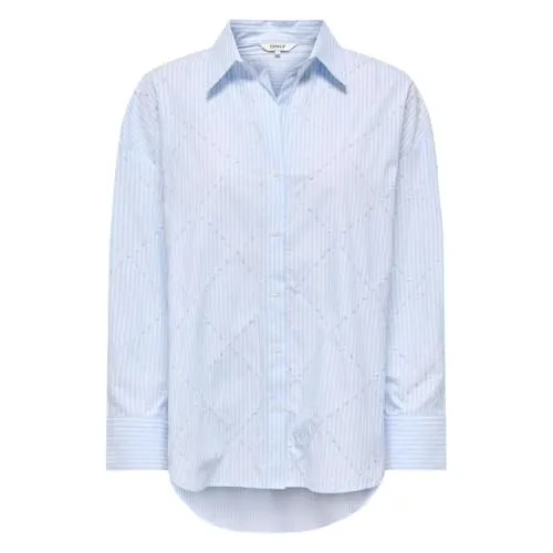 ONLY Onlzelena camicia celeste slim coreana