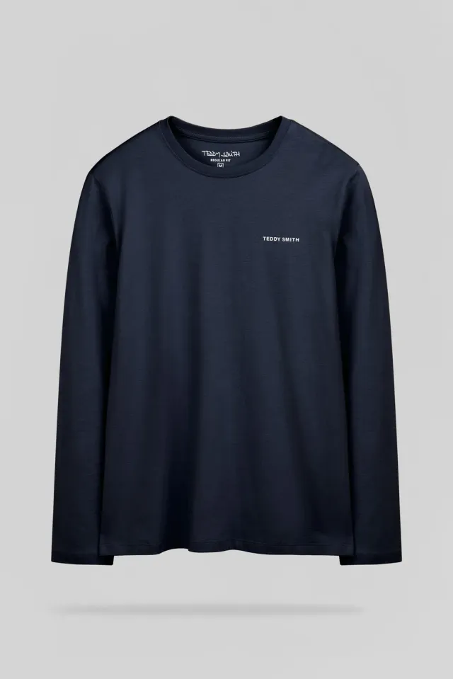 Teddy Smith The Tee 2 ML T-shirt manica lunga navy