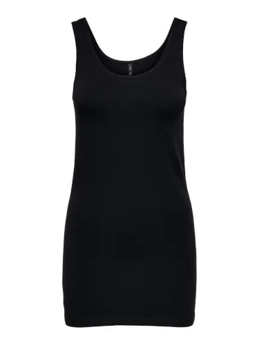 Only Onllive Love Long Tank Top Noos canottiera XL nera