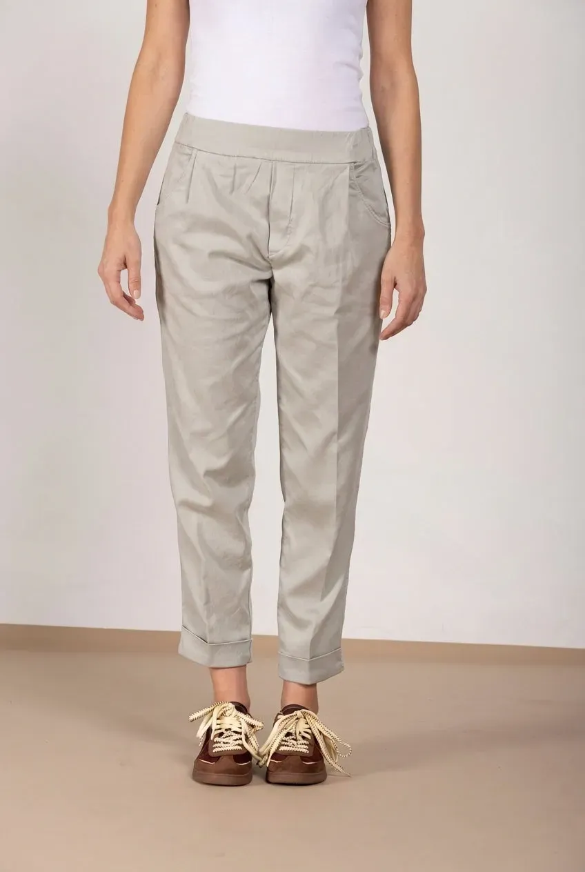 Mason's Easy Jogger pantalone chino donna celeste relaxed
