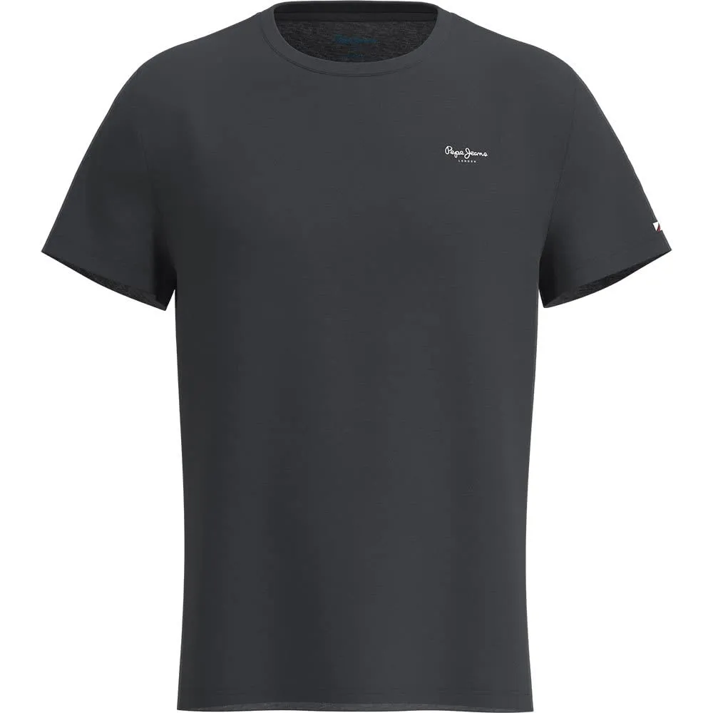 Pepe Jeans Jack T-shirt Uomo Nero Cotone Classico