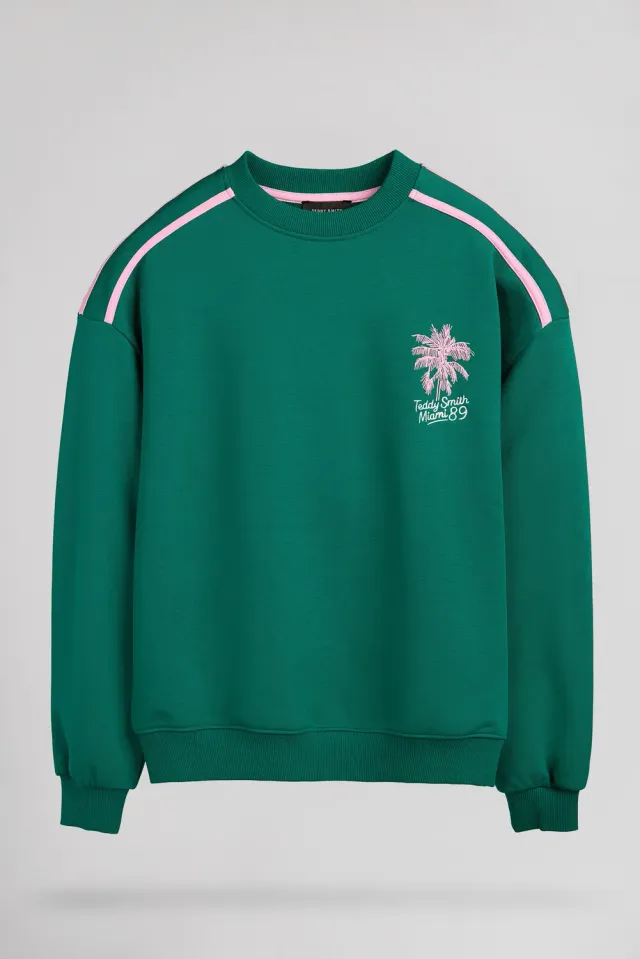 Teddy Smith S-Oria JR felpa forest green