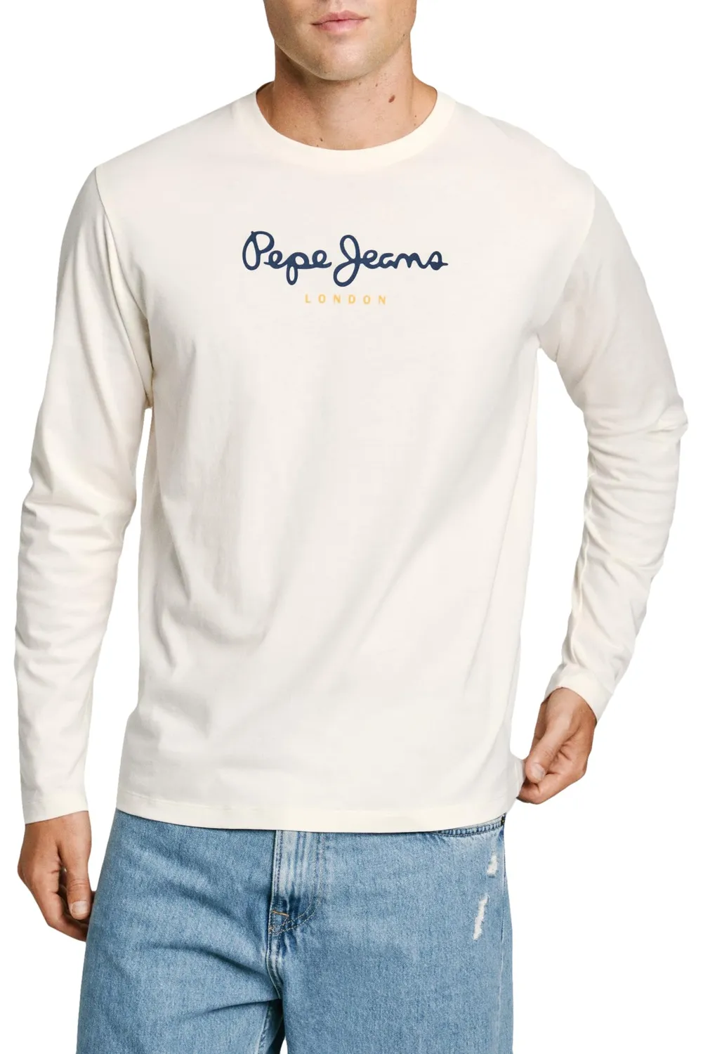 Pepe Jeans Eggo Long t-shirt uomo blu taglia S