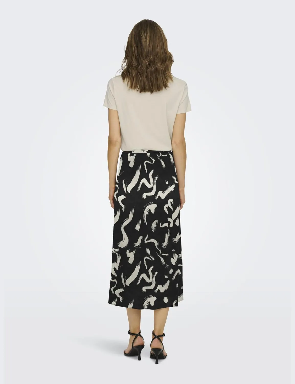Only Onlnova Life Vis Piper Slit Skirt AOP gonna donna S