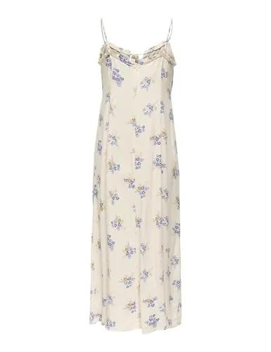 ONLY Onlnelly Life Alexa Midi abito midi Cloud Dancer XL
