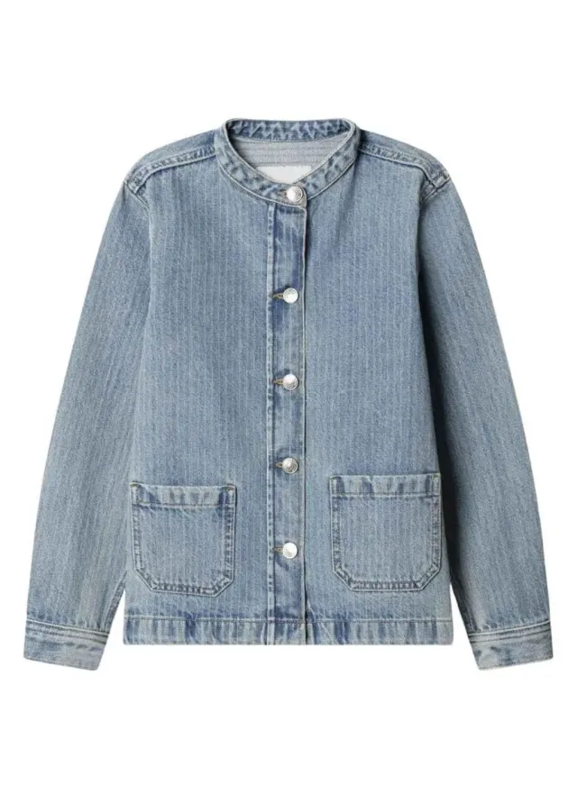 Pepe Jeans Shelly giacca denim bambina 16 anni stile Mao