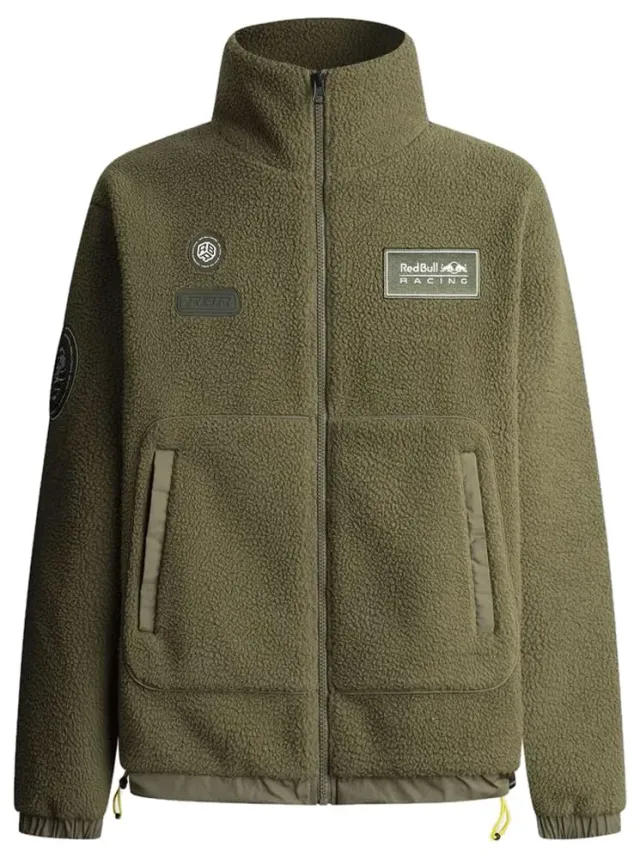 Pepe Jeans Explorer Fleece pile uomo verde militare zip