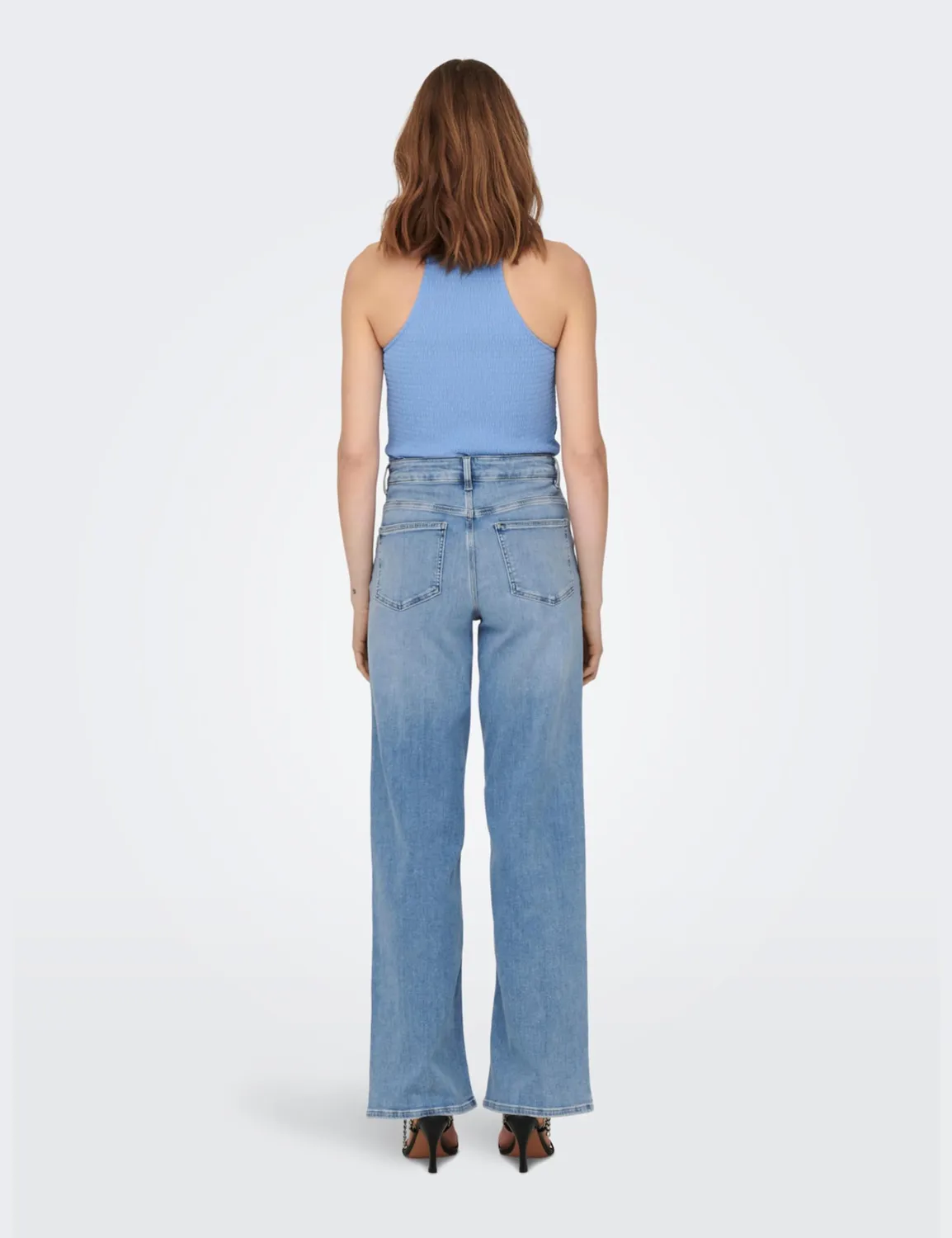 ONLY Onlmadison Blush HW Wide Jeans L/32L vita alta