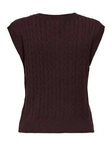 ONLY Onlkatia SL Cable V-Neck Gilet Donna Taglia S Scollo a V