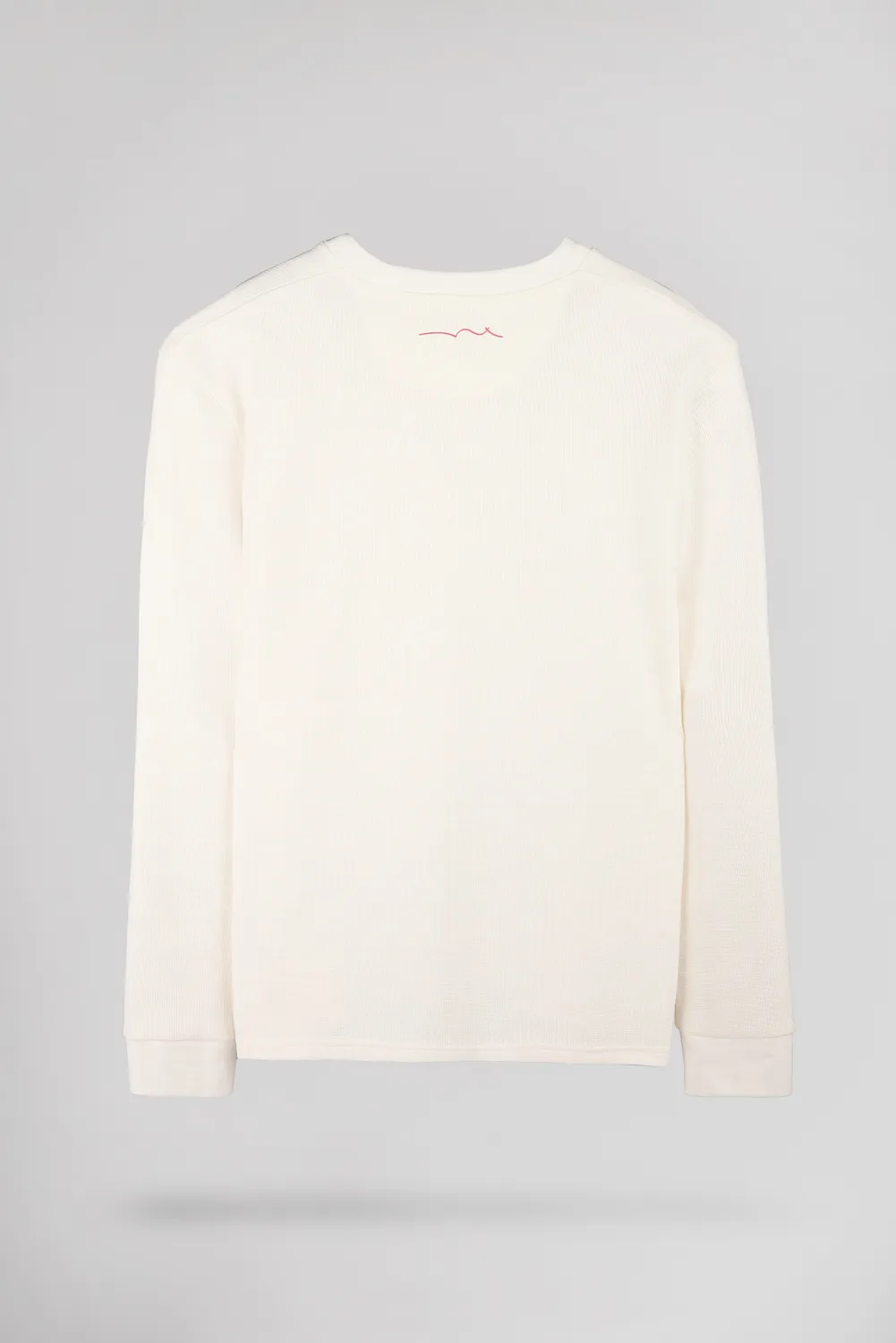 Teddy Smith T-Waffle ML T-shirt maniche lunghe Middle White waffle