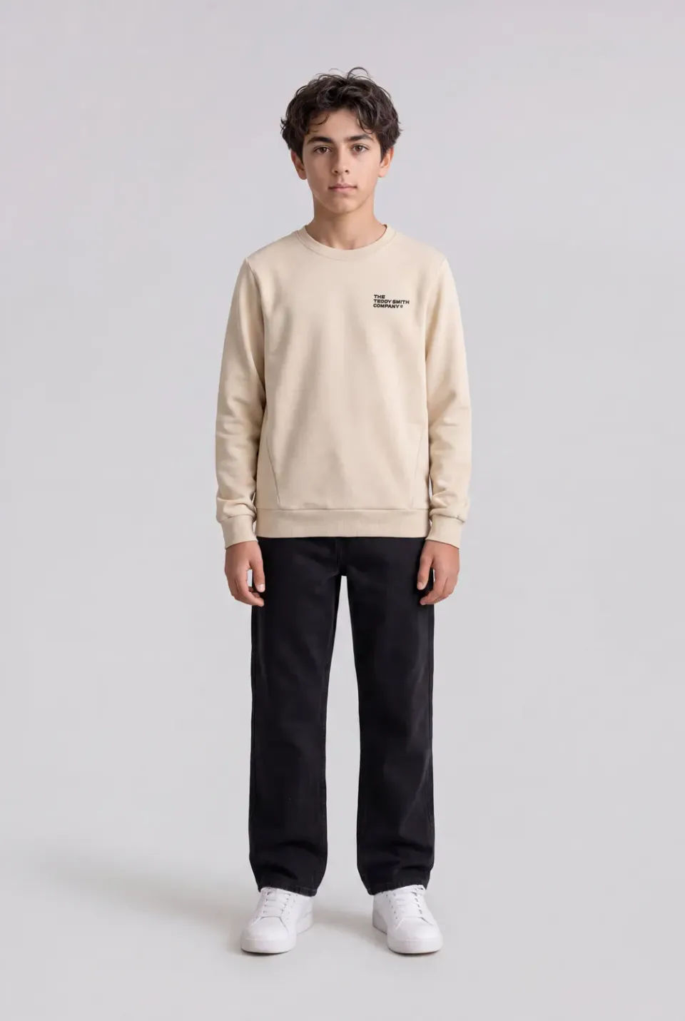 Teddy Smith S-Company felpa girocollo cream 230