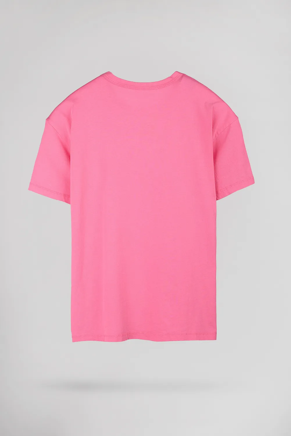 Teddy Smith T-Rose MC t-shirt oversize rosa bubble cotone