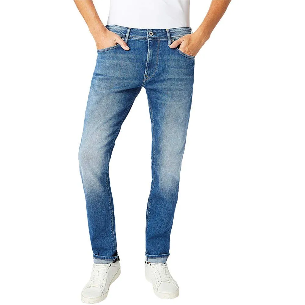 Pepe Jeans Stanley jeans uomo affusolati blu denim