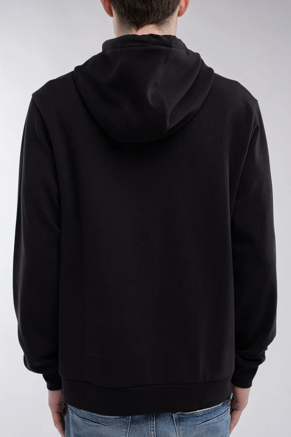 Teddy Smith S-Company Hoody felpa cappuccio nero elasticizzata