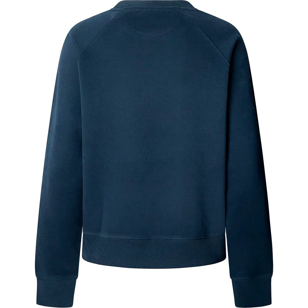 Pepe Jeans Bel Felpa Donna Beige Girocollo Logo