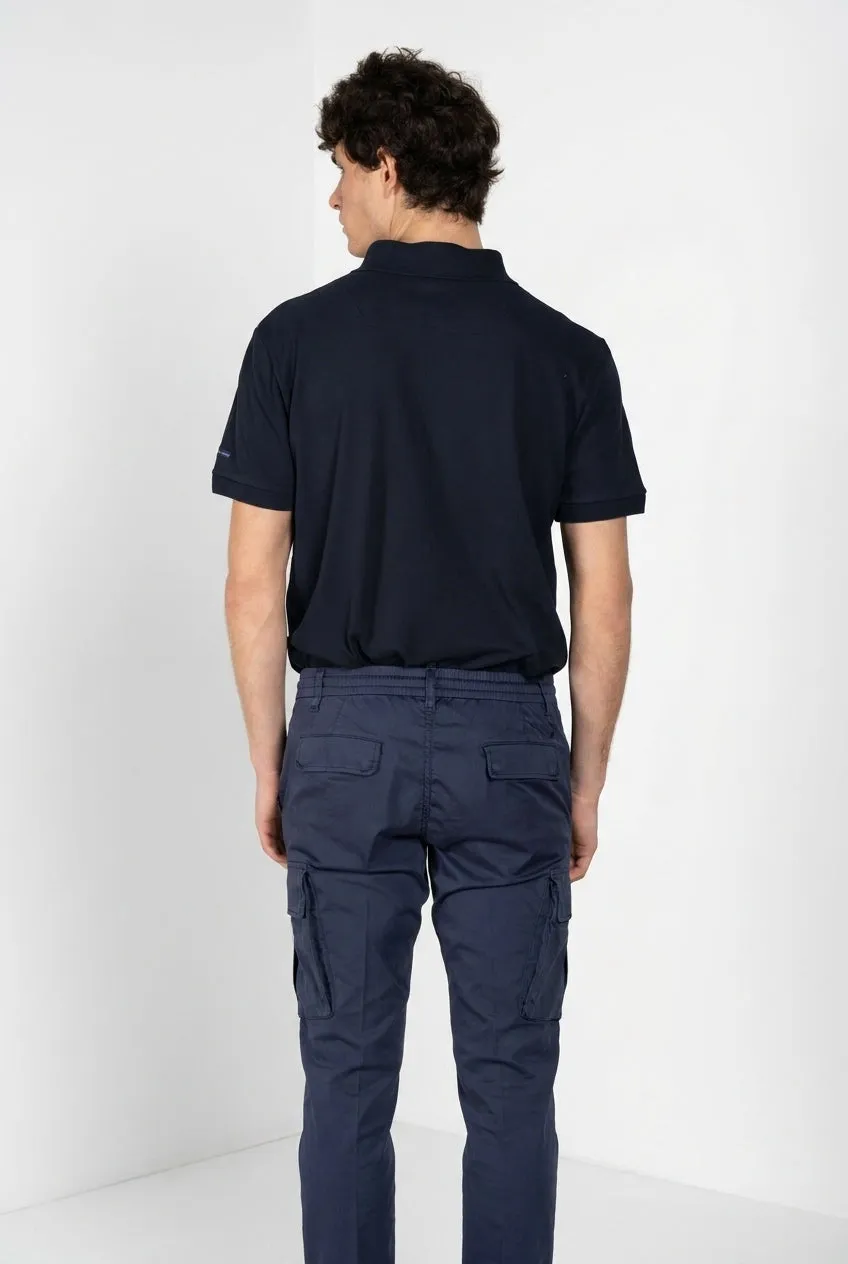 Mason's Leopardi Polo Uomo Blu Navy Piquet Cotone