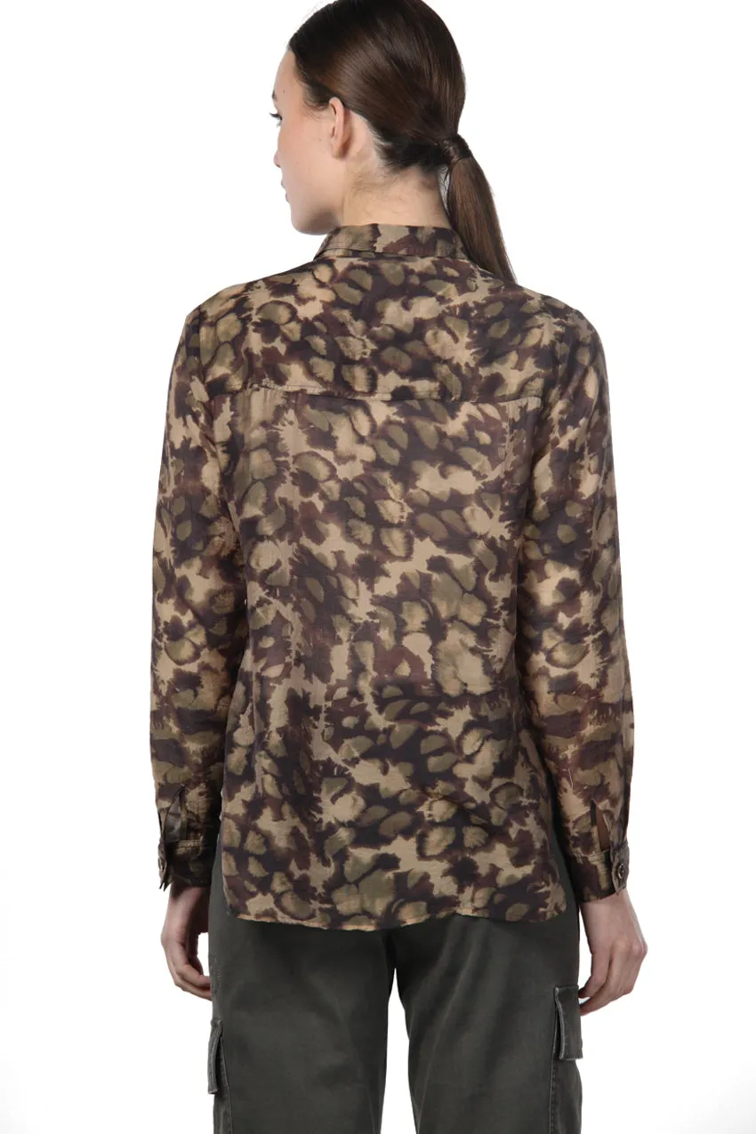 Mason's City Field camicia donna mussola camouflage ghiaccio