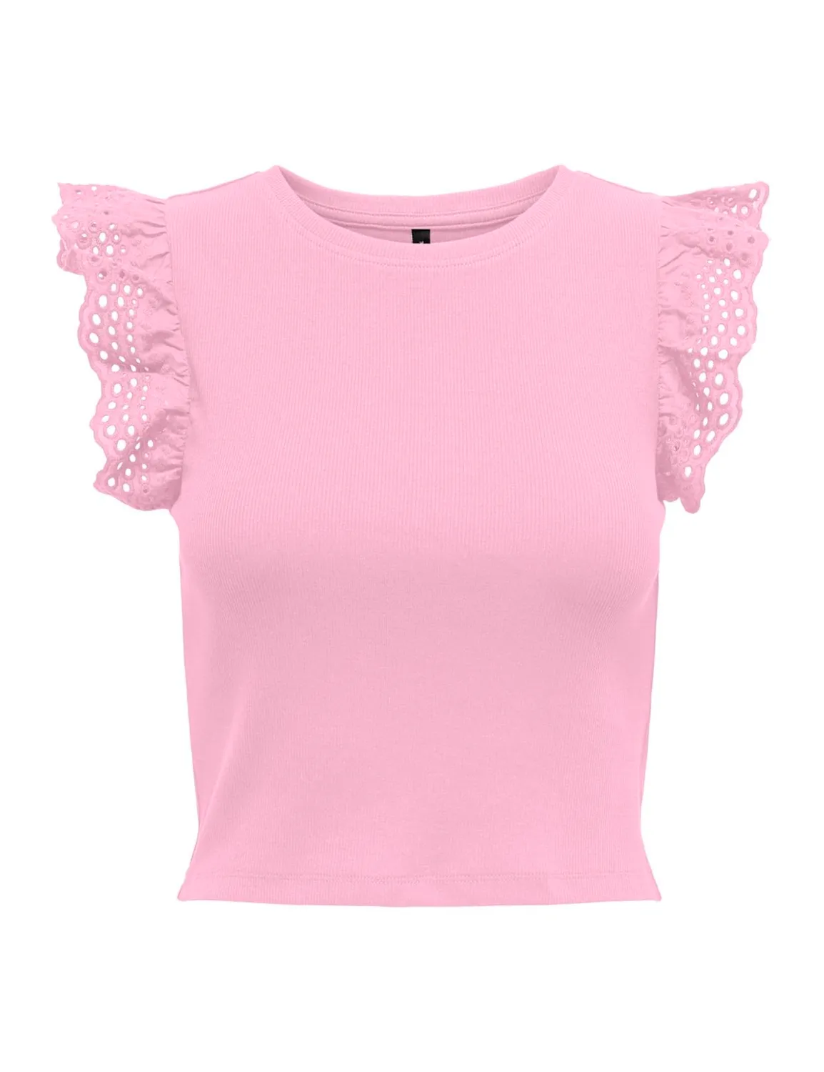 ONLY Onlmathilda top smanicato dettaglio pizzo