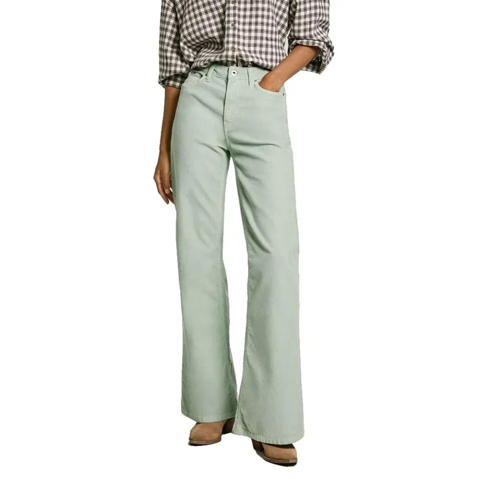 Pepe Jeans Willa pantaloni donna 34W/30L verde flare