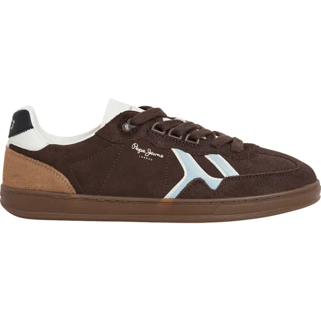 Pepe Jeans Palla Mix Sneakers Uomo Marroni 6 UK Pelle