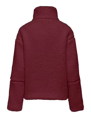 Only Onlaspen cappotto teddy donna XL nero pelo