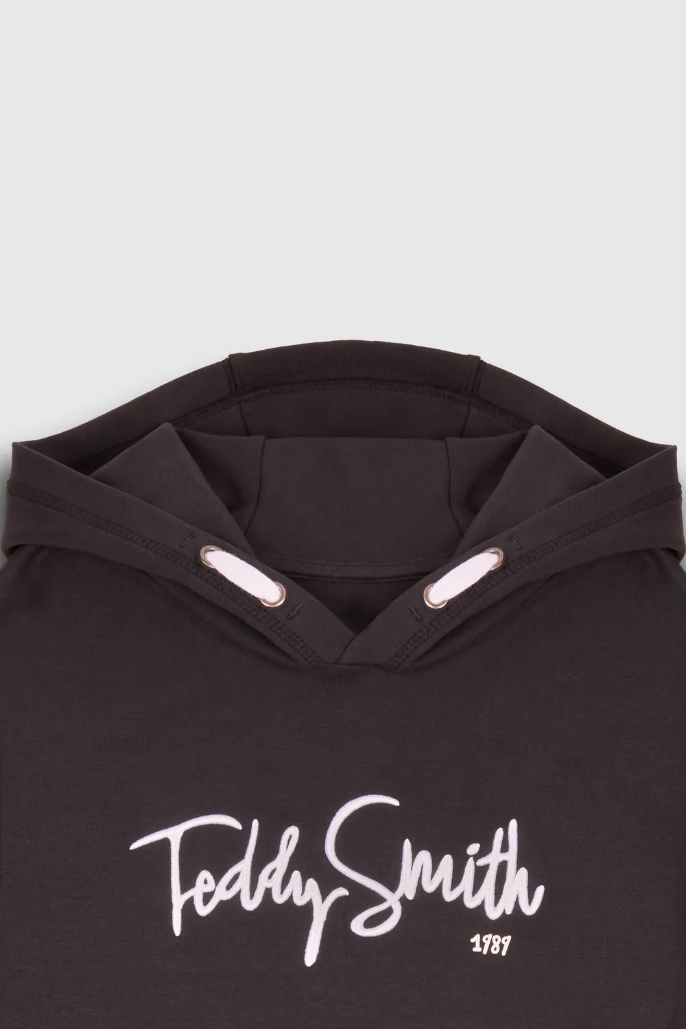 Teddy Smith S-Evry Hoody Jr felpa bimbo grigia cotone