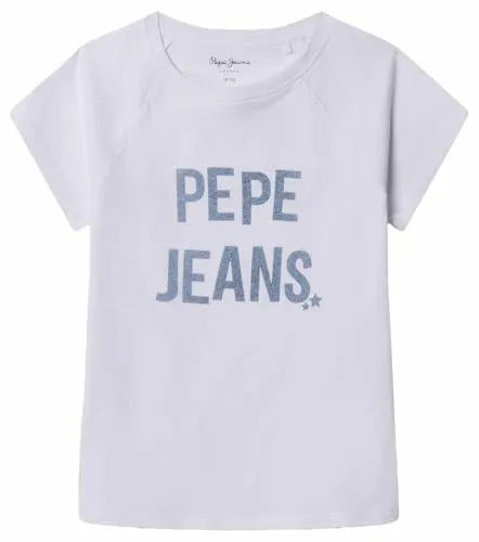 Pepe Jeans Greta t-shirt 10 anni manica corta logo denim