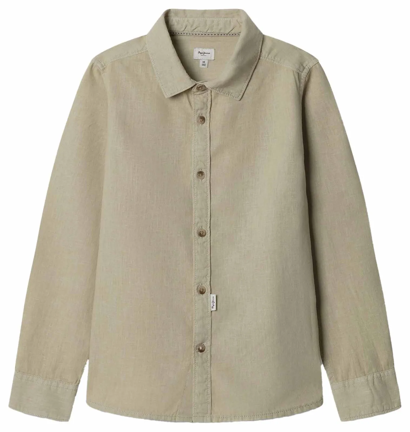 Pepe Jeans Daniel camicia bambino lino 12 anni tinta unita