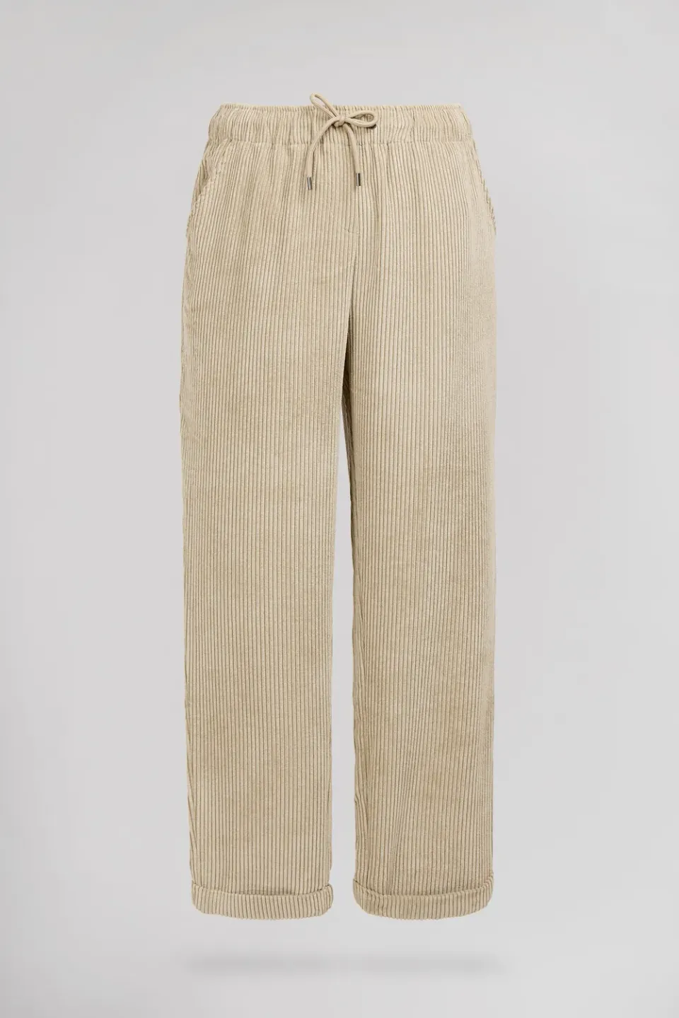Teddy Smith Velours Pantaloni Bambina Beige Chiaro
