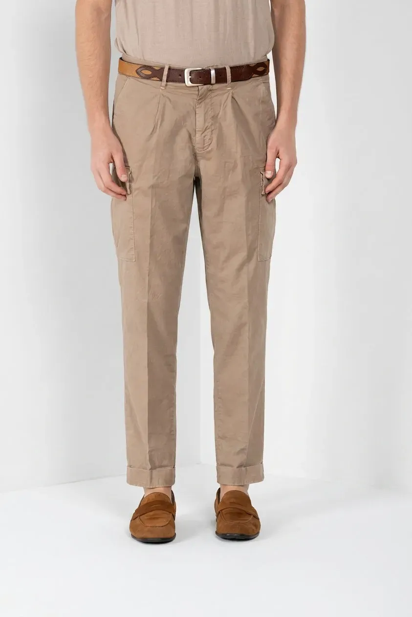 Mason's Boston pantalone cargo uomo kaki relaxed
