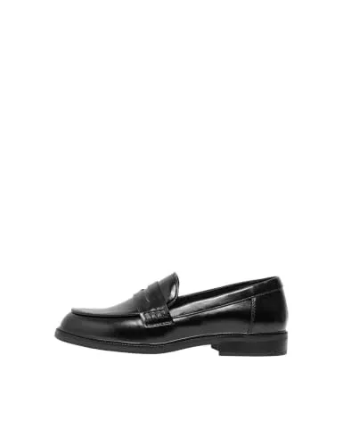 ONLY Onllux-1 PU Loafer mocassino donna nero elegante
