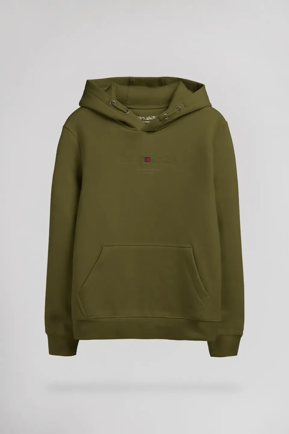 Teddy Smith S-Jim Hoody Jr felpa cappuccio oliva bambino