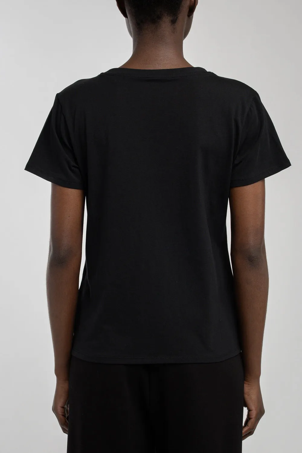 Teddy Smith T-Ribelle maglietta donna nero cotone