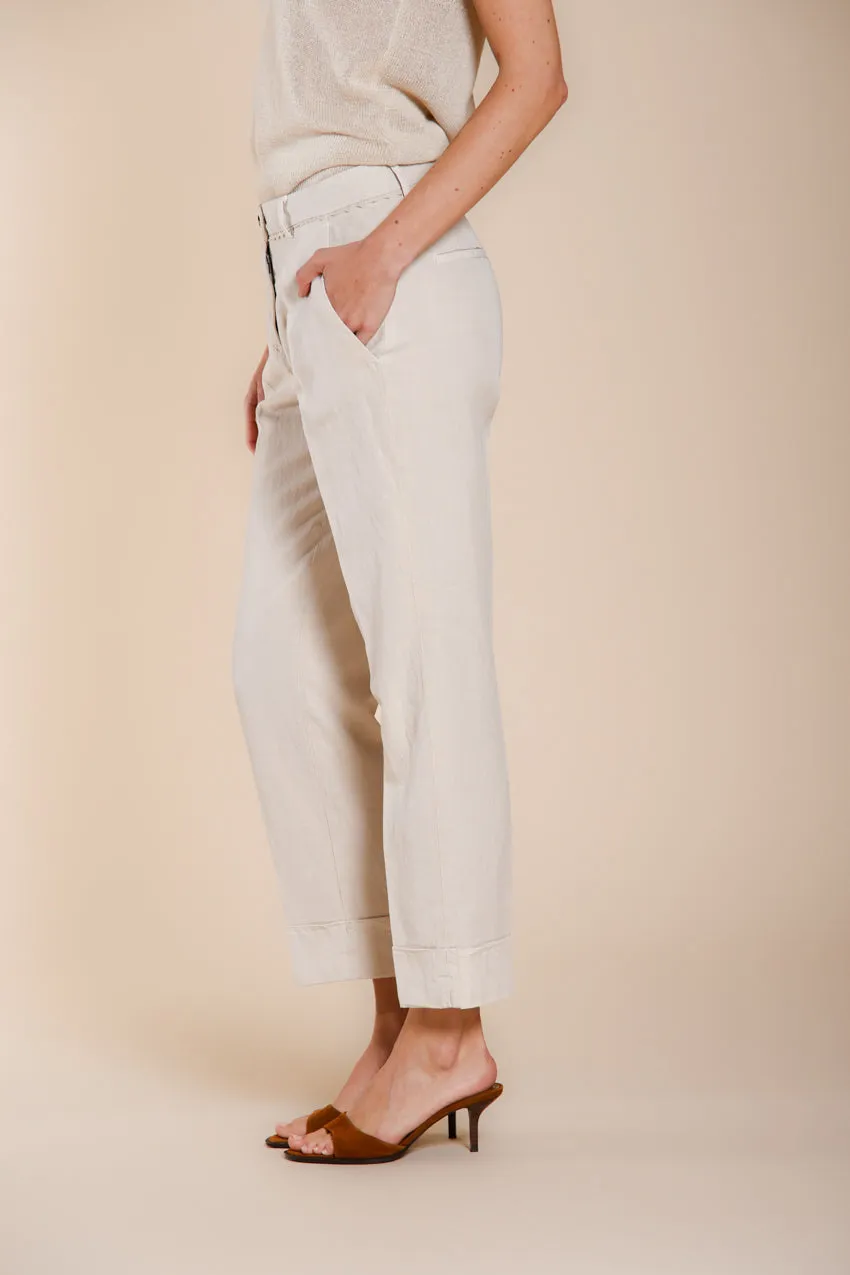 Mason's New York Carrot chino donna gesso lino carrot