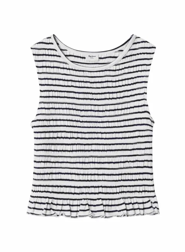 Pepe Jeans Gracie Canotta Bambina Volant 10 Anni