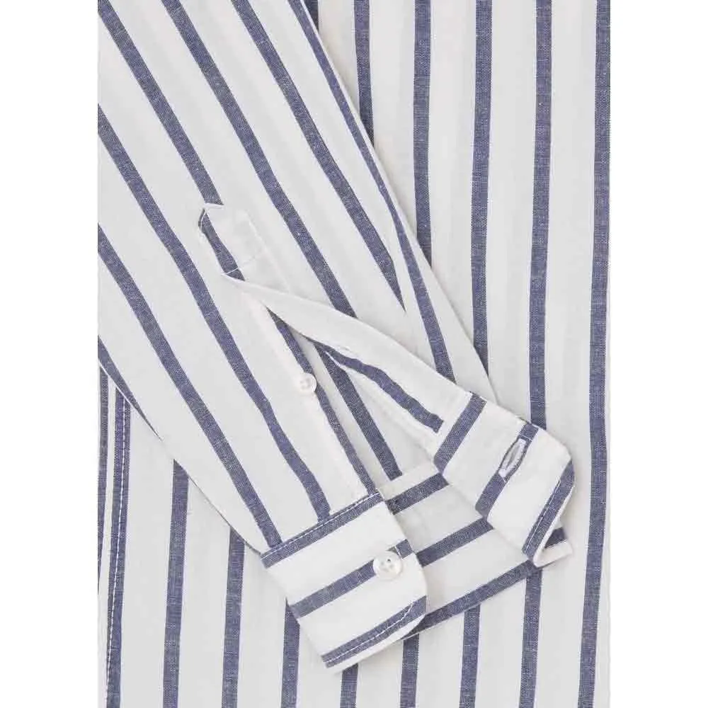 Pepe Jeans Mont camicia lino righe taglia M