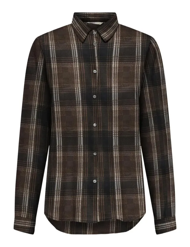 ONLY ONLJane Life L/S Shirt Wvn Camicia marrone cioccolato