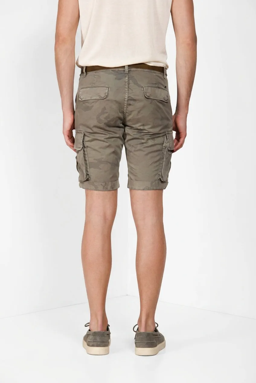 Mason's Chile bermuda cargo camouflage salvia slim