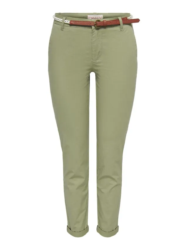 ONLY Onlbiana Regular Fit pantaloni chino donna humus